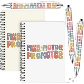 Maitys 5 Pcs Occupational Therapy Notebook Gifts Fine Motor Promoter Notebook Spiral Journal Notebook Ot Ballpoint Pens Appreciation Gifts Therapy Spiral Gift for Women Ot Student Therapists