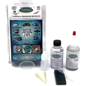 Plastex Plastic Repair Kits - Easily Glue, Repair or Remake Broken Plastic, Fiberglass, Wood & More!. (Standard Black Kit)
