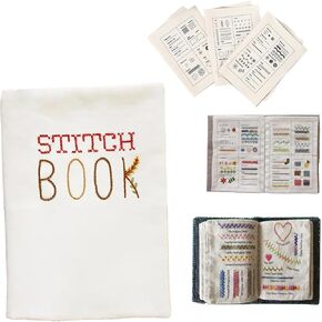 Gocikiko Embroidery Books of Stitches,Handcrafted Embroidery & Stitching Book: Step-by-Step Techniques for Beginners and Enthusiasts with Visual Instructions, Patterns, and Sewing Tips