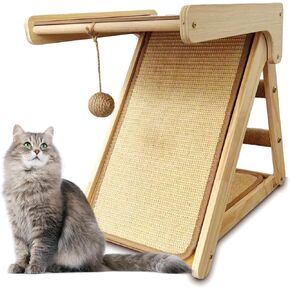 Cat Scratching Sisal Scratcher Board Scratch Mat Cats Pad Carpet Scratchers Wooden Wood Post Ramp Indoor Nest Rope Triangle Wall Cardboard Corner Fabric Frame Mats Pads Podium Toy Boards Felt