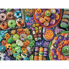 White Mountain Halloween Fun Candy Puzzle Halloween Buzzles 500 قطعة للسقوط والخريف