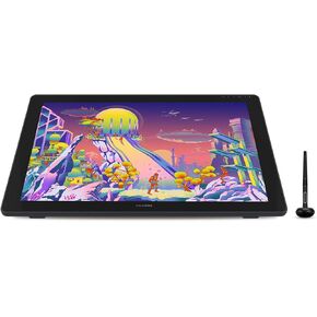 HUION Kamvas 22 Plus QLED Drawing Tablet with Full-Laminated Screen USB-C Connection 140% sRGB Tilt, 21.5 inch Graphics Art Tablet for Artist & Designer, Work with Mac, Windows, Linux & Android