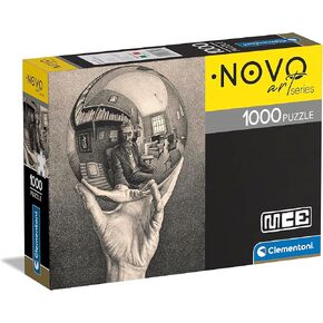 Clementoni-Novo Art Series Escher ، يدويًا مع عكس القطع المقطوعة ، والترفيه للبالغين في إيطاليا ، 39753