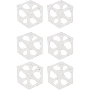 Balacoo 6 PCS Crystal Remrimp House ، Decrylic Aquarium Decoration لتربية الروبيان