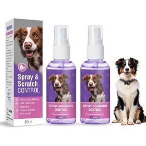 Calming Spray for Dogs 2 Pcs Dog Pheromones Pet Anxiety and Stress Puppy Tranquilizer Appeasing Maternal Relaxing Relaxant Relief New Environment Care Travel Home Vet Visits Fireworks Lavender