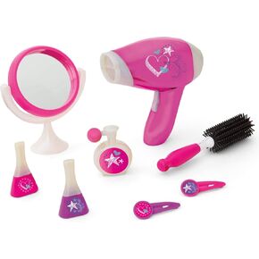 Kidoozie Glamour Girls Styling Set - Pretend Play Hair and Cosmetics Set for Children Ages 3 and Above