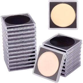 PH Pandahall 20PCS COIN COIN ، 2 × 2 و 2 × 2 حالات لحالات عرض العملة المعدنية مع حشوات قابلة للتعديل شريحة الدولار عملة SNAP SNAPERS COINVES