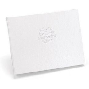 Guest Book, 7.5 x 5.75-Inches, Diamond 60th Anniversary (10504)