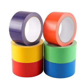 Lichamp Rainbow Colored Duct Tape, 6 Pack 2 inches x 20 Yards Heavy Duty Rainbow Waterproof Colorurful Tape