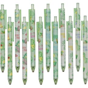 Maydahui 48 PCS Retractable Dinosaur Gel Pen Cute Kawaii Printing Animal Pens Novelty Pen Black Ink for Boys Office School Party