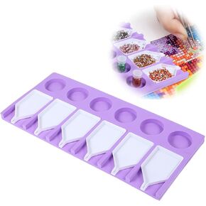 صينية الماس ، 6slotstray الأداة الأداة الفنية الحرف الماس أدوات صينية الماس أدوات فرز البلاستيك فرز منظم التغلب على مجموعة إكسسوارات الرسم لأحجار الراين DIY