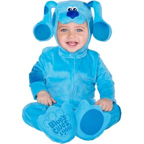 Spirit Halloween Baby Blue's Clues and You Blue Union Suit Costume | Officially licensed | Nick Jr. | Baby Blue Outfit