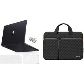 Moseso متوافق مع MacBook Pro 16 بوصة الحالة 2025-2021 M4 M3 M2 M1 A3403 A3186 A2991 A2780 A2485 ، CASE الأصلي الأصلي ، غطاء مفاتيح وغطاء الشاشة ونوعه C & Square.