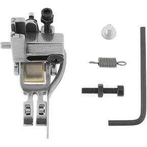 Create idea 1pc 5-in-1 Multifunctional Roller Foot #T5 Zipper Presser Foot with Left Right Edge Guide Compatible with Singer Compatible with Juki Compatible with Brother Blue