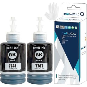 LCL T774 774 استبدال زجاجات إعادة ملء الحبر الأسود لطابعة ET-3600 ET-16500 ET-4550 (حزمة)
