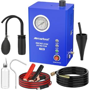 MR CARTOOL T130 Automotive EVAP Smoke Machine, Dual Mode 12V Car Fuel Pipe System Leak Tester Detector with Oil Level and Adjustable Flowmeter for All Vehicles in Kuwait