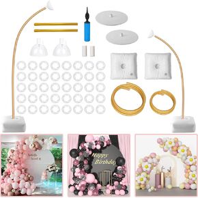 Balloon Arch Kit, 10Ft Width & 9Ft Height Adjustable Balloon Arch Stand, Balloon Arch Frame with Base for Birthday Party Decorations Wedding Baby Shower