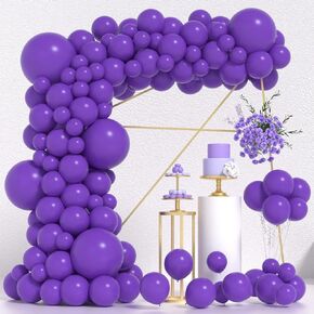 Balloons Garland Arch Kit - 95 White Latex Balloons (18/12/10/5 Inch) with Garland Strip for Birthday, Baby Shower, Wedding, Christmas Party Decorations