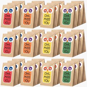 36 PCS OWL BOWLE Party Gift Fags DIY GOODIE BAVS OWL MISS YE