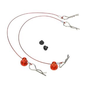 RC Car Anti-Lost Body Shell Wire Clip Pin with Screw Retainer fit for Traxxas/Hsp/Arram/Axial Ecx 1/10 RC Car Model(Red)