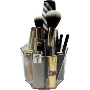360° Rotating Desk Organizer, Multi-Use Storage Box for Makeup Brushes, Pens, Office Supplies, Skincare, Small Kitchen Tools, Stationery, Countertop Organizer for Home & Bathroom