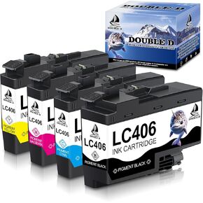 LC406 Ink Cartridges Compatible Replacement for Brother LC406 LC-406BK LC406 LC406BK Use with Brother LC-406 MFC-J4335DW MFC-J4345DW XL MFC-J4535DW MFC-J4535DW XL Printer, 4 Pack