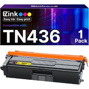 E-Z Ink TN436 Toner Cartridge Replacement for Brother TN436 TN433 TN431 Toner to Use with Brother HL-L8260CDW, L8360CDW, MFC-L8690CDW, L8900CDW, DCP-L8410CDW Printers(Yellow ,1 Pack)