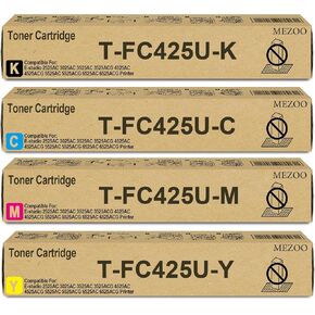 T-FC425U TFC425U TONER TONER CARTRIDGE T-FC425U-K T-FC425U-C T-FC425U-M T-FC425U-Y TONERER FOR 2525AC 3025AC 3525AC 3525ACG 4525AC 4525ACG 5525ACG 6525AC 6525AC 6525ACG الطابعة (4 حزمة ، BK/Y/M/C)