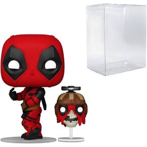 البوب! Marvel - Deadpool & Wolverine: Deadpool مع Headpool #1400 مجمعة مع حالة واقي المربع المتوافق ، C1400