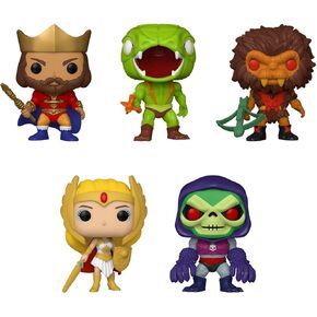 Funko Pop! Set of 5 - Masters of The Universe: Classic She-Ra, Skeletor Terror w/Claws, Grizzlor, Kobra Khan and King Randor