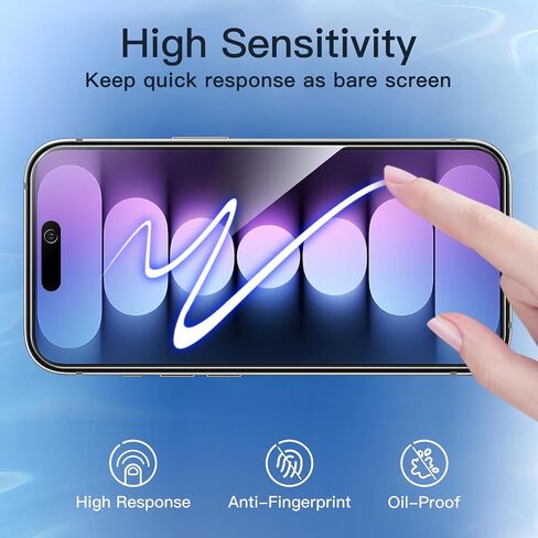 JETech Privacy Screen Protector for iPhone 11 and iPhone XR 6.1-Inch, Anti Spy Tempered Glass Film, 2-Pack in Saudi Arabia