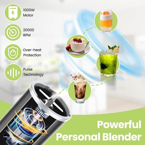 iCucina 1500w Blender for Kitchen with Pre-set Blending Programs, 64oz Heavy Duty Profession-grade Blender for Smoothies, Soups, Dips, Nut Butters, BPA-Free Tritan Jar in Saudi Arabia