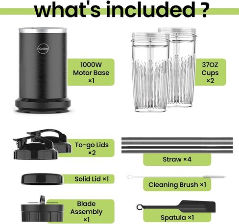 iCucina 1500w Blender for Kitchen with Pre-set Blending Programs, 64oz Heavy Duty Profession-grade Blender for Smoothies, Soups, Dips, Nut Butters, BPA-Free Tritan Jar in Saudi Arabia