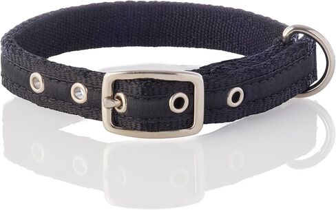 Adjustable Recycled Ribbon Dog Collar for All Pet Breeds, Red Buffalo Plaid, X-Small in Kuwait