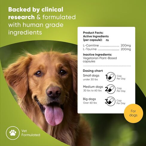 Joint and Muscle Health - Hip and Joint Supplement for Dogs with UC-II Type II Collagen and L-Carnitine - Medium and Large Dog Joint Supplement - 30/ct in Saudi Arabia