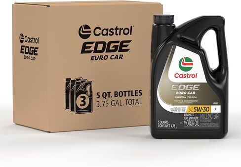 زيت محرك كاسترول إيدج يورو 5W-30 K المتقدم الاصطناعي بالكامل، 1 كوارت، عبوة من 6 قطع in Saudi Arabia