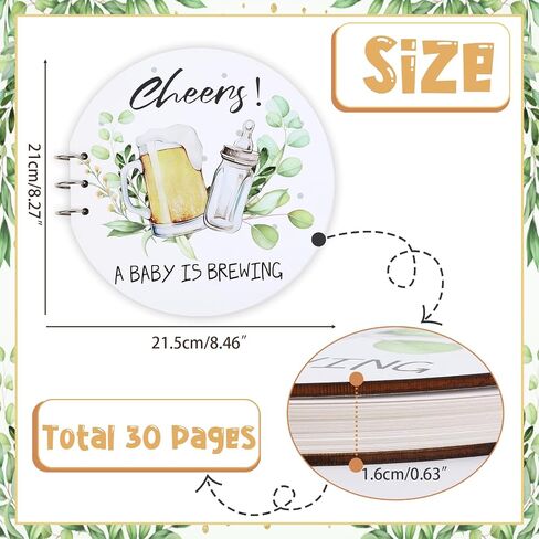 Floral Wooden Baby Shower Guest Book Alternatives 30 Pages, Baby in Bloom Flower Baby Shower Sign in Guestbook, Rustic Wood Butterflies Memory Book New Parents Keepsakes in Saudi Arabia
