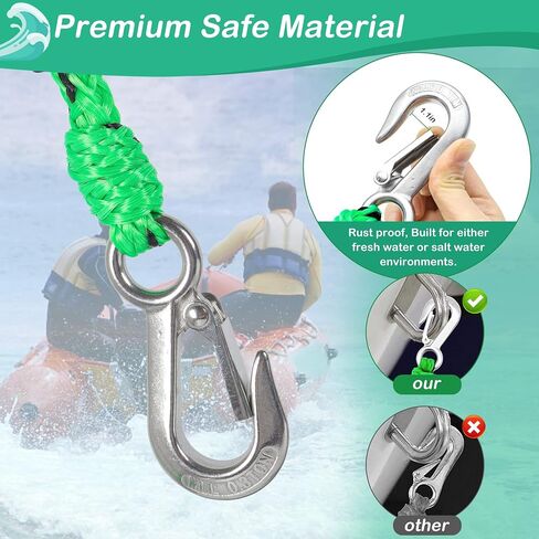 Self Centering Tow Harness for Watersports with Foat Ball, Heavy Duty Boat Tow Harness with 2 Permanent Antirust Stainless Steel Rider in Saudi Arabia