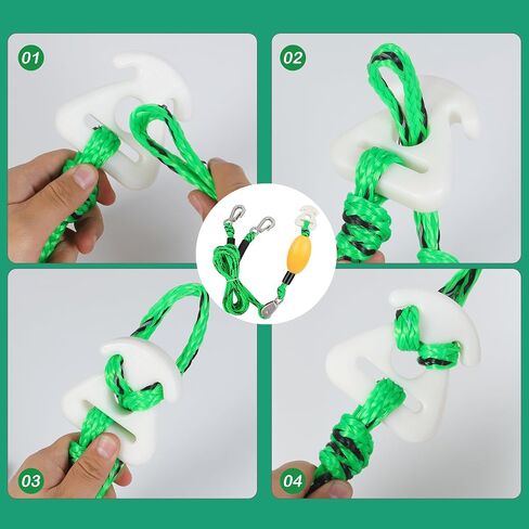 Self Centering Tow Harness for Watersports with Foat Ball, Heavy Duty Boat Tow Harness with 2 Permanent Antirust Stainless Steel Rider in Saudi Arabia