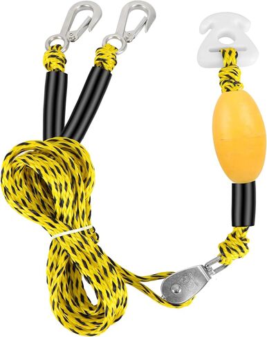 Self Centering Tow Harness for Watersports with Foat Ball, Heavy Duty Boat Tow Harness with 2 Permanent Antirust Stainless Steel Rider in Saudi Arabia
