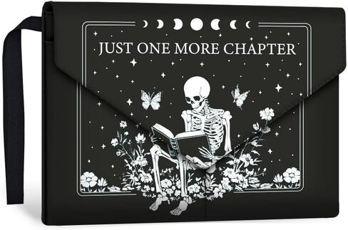 1 PC Book Book Sleeve Cover لمحبي الكتب والقمر والنجمة المطبوعة واقي الكتب القابلة للغسل أكمام كتاب الأكمام مع الجيب الأمامي وزر المفاجئة للورق ، 11.81x9.06 بوصة in Kuwait