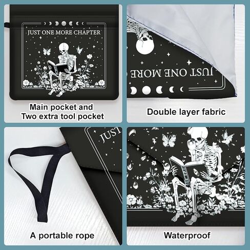 1 PC Book Book Sleeve Cover لمحبي الكتب والقمر والنجمة المطبوعة واقي الكتب القابلة للغسل أكمام كتاب الأكمام مع الجيب الأمامي وزر المفاجئة للورق ، 11.81x9.06 بوصة in Kuwait