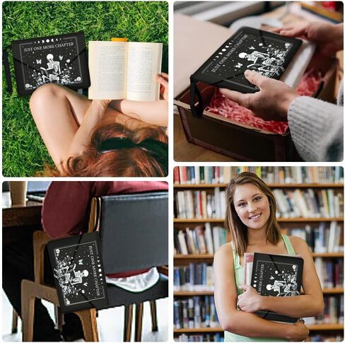 1 PC Book Book Sleeve Cover لمحبي الكتب والقمر والنجمة المطبوعة واقي الكتب القابلة للغسل أكمام كتاب الأكمام مع الجيب الأمامي وزر المفاجئة للورق ، 11.81x9.06 بوصة in Kuwait