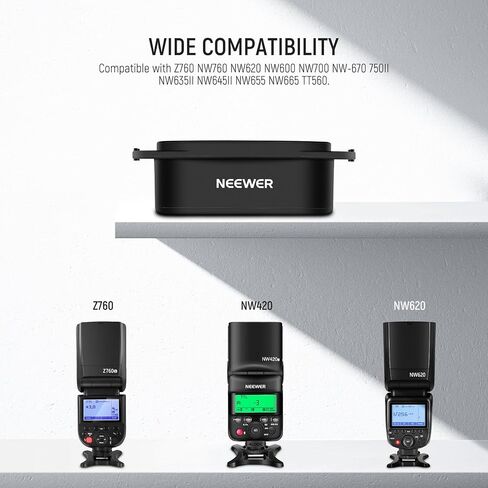 NEEWER CRM2 Magnetic Accessories Kit for Round Head Flash Z1-C Z1-N Z1-S Z2-C Z2-N Z2-S Compatible with Godox V1 Speedlites, Included 14pcs Flash Light Control Modifier Diffuser Adapter in Kuwait