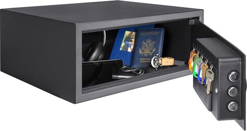 Barska Digital Keypad Safe – LED Interior Light, Extra-Wide for Laptops, Silent Mode, Steel Security Safe in Kuwait