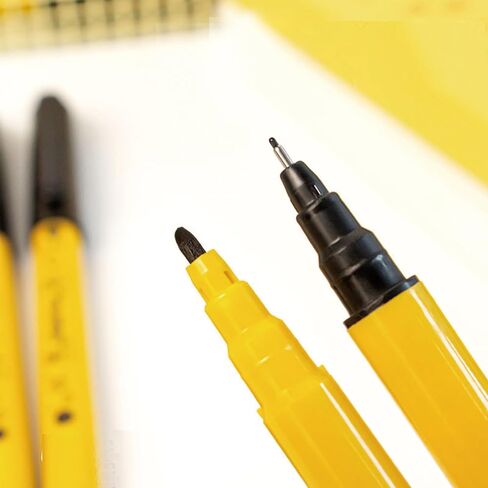 5 Pcs Cute Duck Black Drawing Pens Dual Tip Art Pens Fineliner Ink Pen Waterproof Markers Pen for Kids Adult Sketching Craft Art Supplies (Duck) in Saudi Arabia