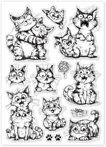 GLOBLELAND Dog Background Clear Stamps for Card Making Decorative Cartoon Dog Schnauzer Dog Bowl Transparent Silicone Stamps for DIY Scrapbooking Supplies Embossing Paper Card Album Decoration Craft in Kuwait