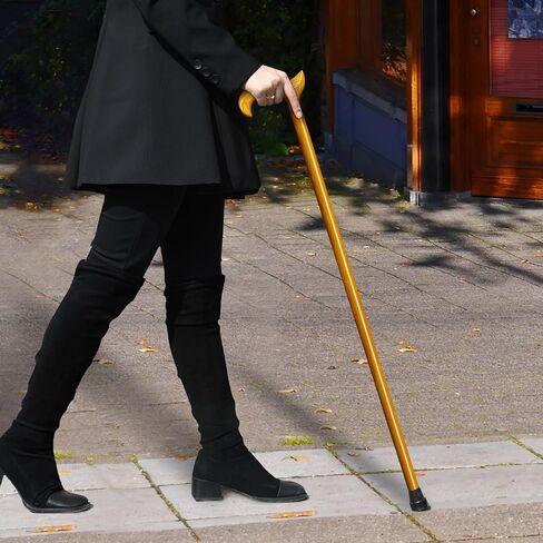 Wooden Walking Cane for Men and Women, Handmade, Support up to 500 lbs Canes for Seniors,Ergonomic, Natural Solid Wood High-end Derby Cane Suitable for Gift Giving in Kuwait