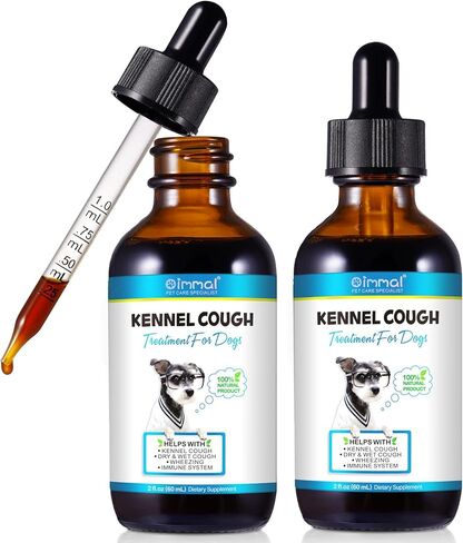 Kennel Cough for Dogs- Kennel Cough Treatment, Natural Cough Supplement for Dogs, Gentle Dog Congestion Relief, Liquid Dog Allergy Relief in Kuwait