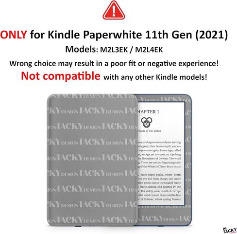 Tacky Design Cherry Blossom Skin for Kindle Paperwhite Skin Wrap, Beige Skin for Kindle Stickers, Premium Vinyl 3M Full Wrap for Kindle Paperwhite Covers for (Kindle Paperwhite (11th Gen, 2021)) in Kuwait